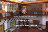 Se inicia el procedimiento para la concesión de subvenciones de cooperación internacional