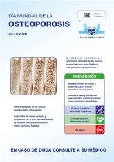 20 de octubre, Día Mundial de la Osteoporosis