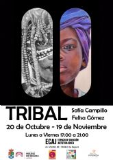 La Concejalía de Juventud organiza en la ECAJ la exposición Tribal de las artistas Sofía Campillo y Felisa Gómez