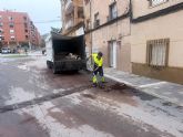 El Ayuntamiento de Lorca destaca la actuaci�n coordinada y la efectividad de todos los servicios municipales tras las lluvias de este fin de semana