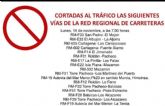 La lluvia pone de actualidad el déficit histórico de la CARM con el mantenimiento de las carreteras de la comarca del Campo de Cartagena
