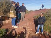 El alcalde de Lorca, Diego Jos Mateos, visita la recin rehabilitada ruta senderista a 'El Cejo de los Enamorados'