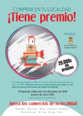 El Ayuntamiento de Fuente lamo entregar 20.000 en premios por comprar en los comercios del municipio