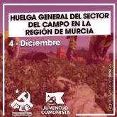 El Partido y las Juventudes Comunistas de la Regin de Murcia apoyan la huelga general del sector del campo