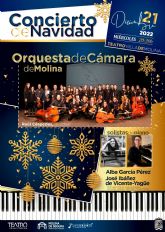 La Orquesta de Cmara Hims Mola de Molina de Segura ofrece un CONCIERTO DE NAVIDAD en el Teatro Villa de Molina el mircoles 21 de diciembre