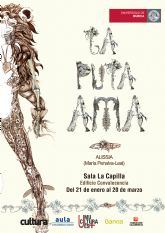 La UMU expone la instalación 'La puta ama' de Alissia, una reflexión sobre una Circe contemporánea