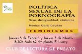 El Club de Lectura analizar el ensayo Poltica Sexual de la Pornografa en su nueva edicin