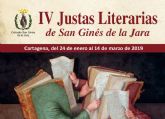 Continúa abierto el plazo de presentación para la IV edición de las Justas Literarias de San Ginés de la Jara