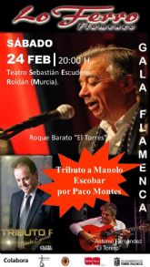 Flamenco y tributo a Manolo Escobar para cerrar febrero en Lo Ferro