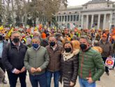 Fulgencio Gil y ngel Meca lideran en Madrid la representacin lorquina en la manifestacin en defensa del campo: 'juntos conseguiremos que esto cambie'