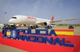 Iberia bautiza su último A350 Next con el nombre de “Bicentenario Policía Nacional”