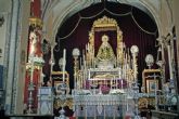 Religin . Sevilla . Altar de Cultos de la Hermandad de la Soledad de Alcal del Ro para la celebracin del Septenario en honor a la Virgen de los Dolores en su Soledad Coronada