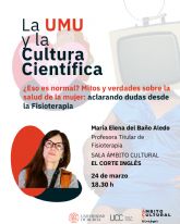 Mitos y mentiras de la salud femenina: la nueva charla del ciclo 'La UMU y la Cultura Científica' que aclara dudas desde la fisioterapia