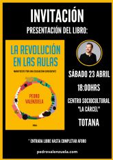 Presentacin libro 'La Revolucin en las aulas' del totanero Pedro Valenzuela