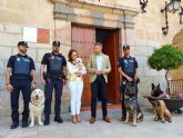 La Polica Local de Caravaca refuerza su unidad canina con la incorporacin de un agente y dos perros