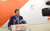 Ciudadanos denuncia que la falta de palabra de Pedro Sánchez mantiene un modelo de financiación autonómica que perjudica claramente a los murcianos