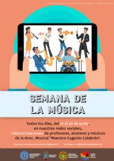 La Asociacin Musical 'Maestro Eugenio Caldern' celebra la Semana de la Msica con un ciclo de conciertos y audiciones online