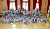 El Alcalde Serrano recibe en el Ayuntamiento de Murcia a los jóvenes participantes en las Jornadas de Formación en Hemofilia