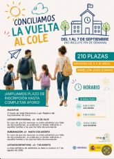 La concejal�a de Mujer ampl�a el plazo para participar en la escuela de verano de septiembre 'Conciliamos la vuelta al cole'
