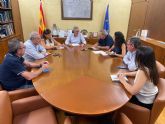 La CHS se re�ne con la nueva directiva de la Comunidad de Regantes de Mazarr�n