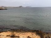 El Ayuntamiento instala dos l�neas de vida en la playa de Matalentisco para reforzar la seguridad de los banistas