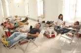 Ayuntamiento, festeros y el centro de Hemodonación animan a donar sangre en la Batalla por la Vida