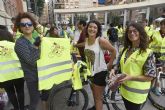 Un centenar de personas sube al Campus de Espinardo en bicicleta