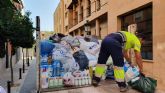 Alcantarilla recoge ocho toneladas de alimentos y ropa para los damnificados por el temporal de lluvias