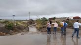 El Ayuntamiento de Lorca continúa trabajando en el desagüe de los terrenos afectados por las lluvias torrenciales del pasado fin de semana