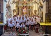 El Olmpico de Totana realiza una ofrenda floral a Santa Eulalia para pedir xitos en la nueva temporada
