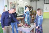 La Virgen de los Dolores de Jarales vuelve a su ermita de Los Morotes tras pasar por el Taller de Restauracin Municipal
