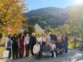 Alrededor de 50 estudiantes de la UPCT visitan el Land-Art y el parque inundable de El Saladar I