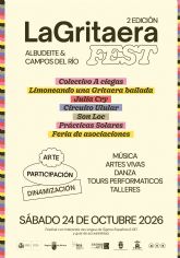 La Gritaera FEST regresa en su edici�n 2026 para celebrar la convivencia vecinal, la co-creaci�n comunitaria y el arte participativo en Campos del R�o y Albudeite