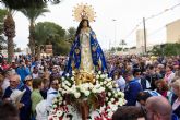 Una multitudinaria romera arropa a la Pursima en su regreso a Bolnuevo