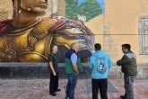 El Ayuntamiento inicia la restauracin del mural romano de Canteras tras los daos del incendio