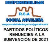 R.S.A insta a los partidos a renunciar la subvencin