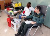 La Guardia Civil colabora altruistamente en la XVI campaña de donaci�n de sangre en Murcia