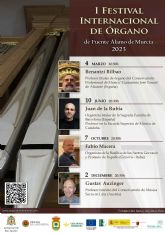 El Ayuntamiento de Fuente Álamo presenta su primera edición del Festival Internacional de Órgano