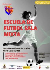 Escuela de Fútbol Sala Mixta para niños y niñas de entre 8 y 14 años