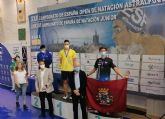 El Club Natacin Cartagonova consigue tres medallas y un trofeo por equipos en el Campeonato de Espana