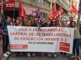 Ms de cien de personas secundan en Murcia la huelga por un convenio digno en Infantil 'pese a las amenazas de despido'