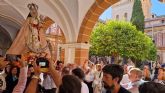 La Virgen de la Fuensanta parte de la UCAM tras una emotiva procesión por Los Jerónimos