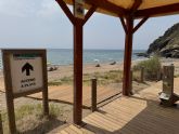 Las playas de Calnegre de Lorca comienzan a ponerse a punto para recibir a miles de bañistas durante la temporada estival