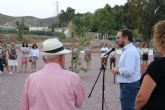 El alcalde de Lorca inaugura la nueva gran zona de ocio de La Campana que incluye un parque infantil, una pista multiusos y barbacoas