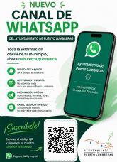 El Ayuntamiento de Puerto Lumbreras estrena canal de WhatsApp para informar de todas las novedades municipales