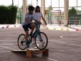 La 'Vuelta Junior' acerca el ciclismo, la educaci�n vial y los h�bitos saludables a m�s de un centenar de escolares lorquinos