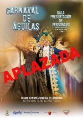 La Gala de Personajes de Carnaval, prevista para el 31 de julio, se aplaza al 4 de septiembre