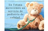 La asociación Mamaespuna denuncia que el servicio de pediatría en Totana tiene un funcionamiento deficitario o nulo