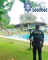 La Policía Local desarrollará un operativo especial de vigilancia para garantizar la seguridad de los usuarios de la piscina municipal de verano