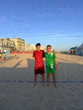 �lvaro Fajardo y Germ�n Garc�a, subcampeones de Espa&ntilde;a de f�tbol playa en C�diz